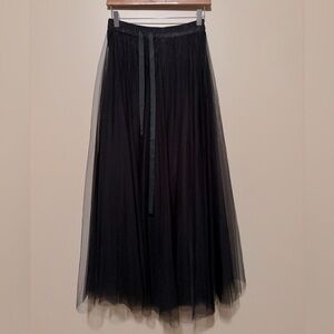 Elegant Black Tulle Skirt by Choklate